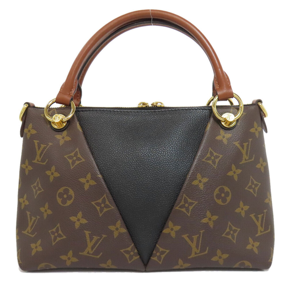 Louis Vuitton V Handbag Canvas Monogram Tote